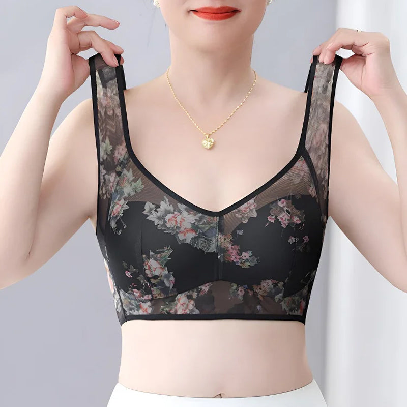 Soutien-gorge confortable en dentelle sans boutons