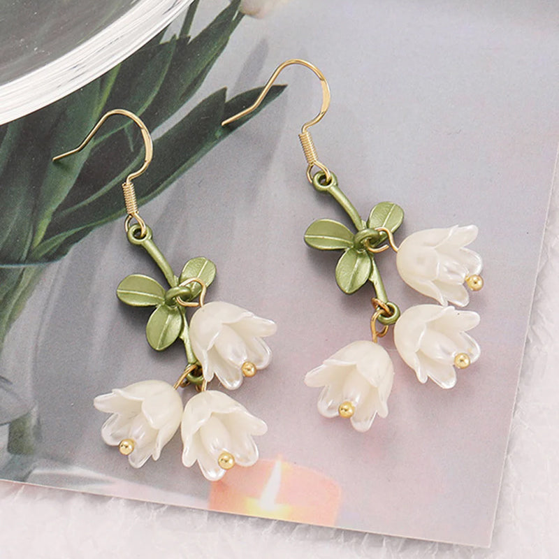 Boucles d'oreilles série tulipe