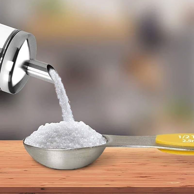 Ensemble de cuillères à mesurer magnétiques en acier inoxydable