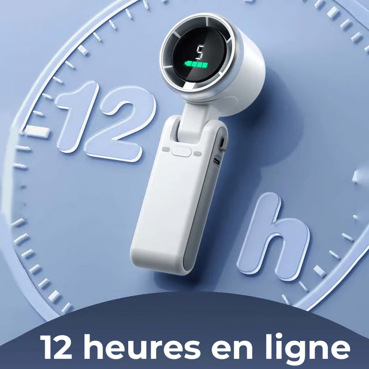 Ventilateur à turbine haute vitesse pliable à la main