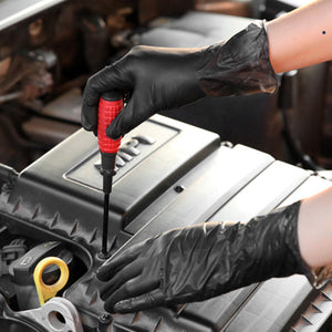 100 pièces de gants jetables en nitrile noir