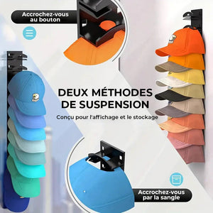 Support de rangement pour casquettes de baseball