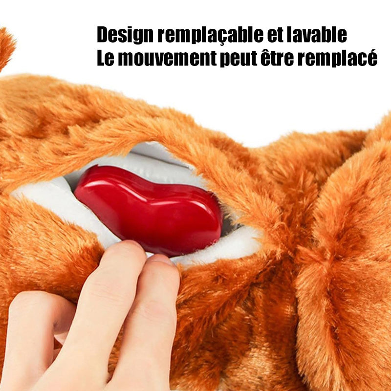 Jouet d'accompagnement anti-stress pour chien avec simulation de battement de cœur