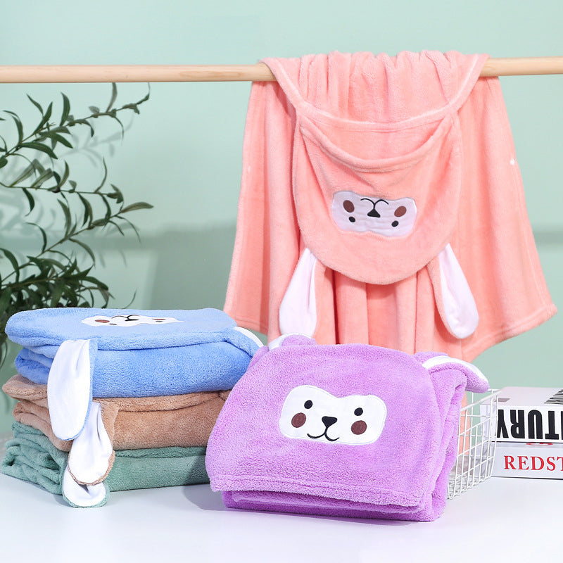 Serviette de bain à capuche pour bébé