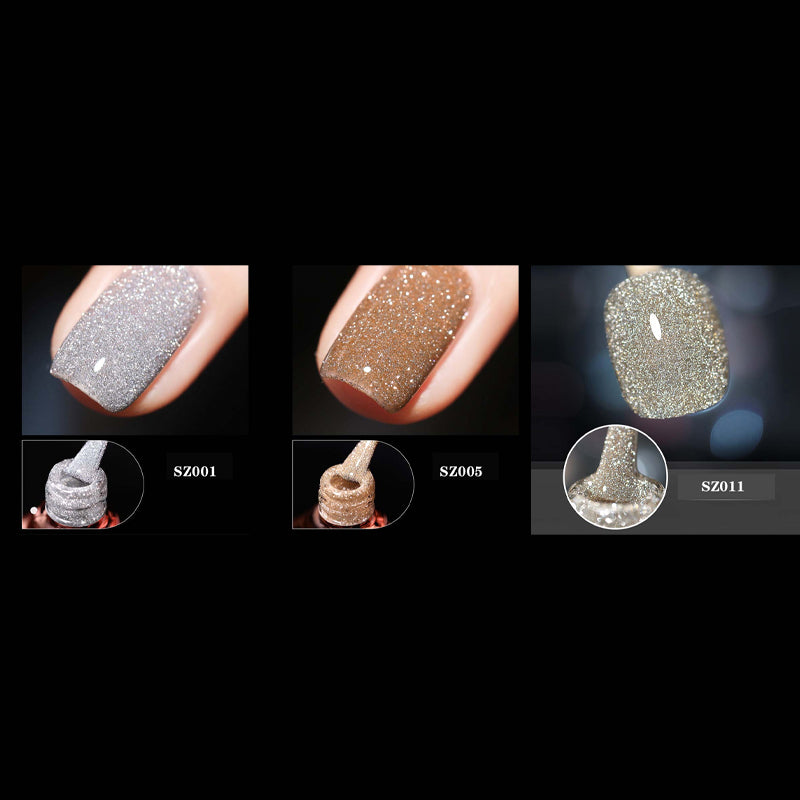 Vernis à ongles gel pailleté haute densité