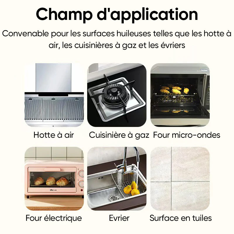 Spray nettoyant dégraissant ultra-puissant pour cuisine