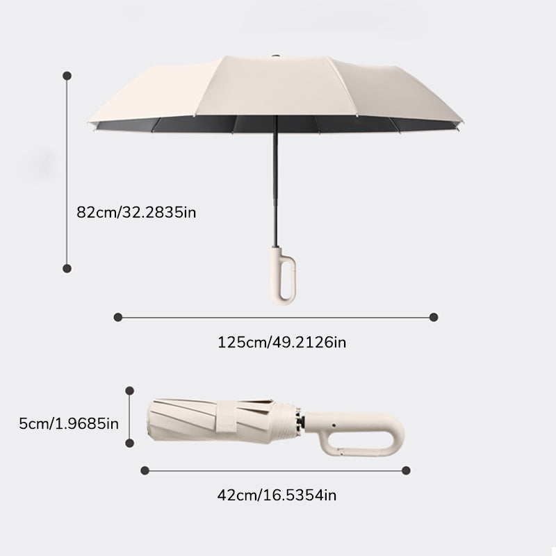 Parapluie renforcé coupe-vent à boucle créative