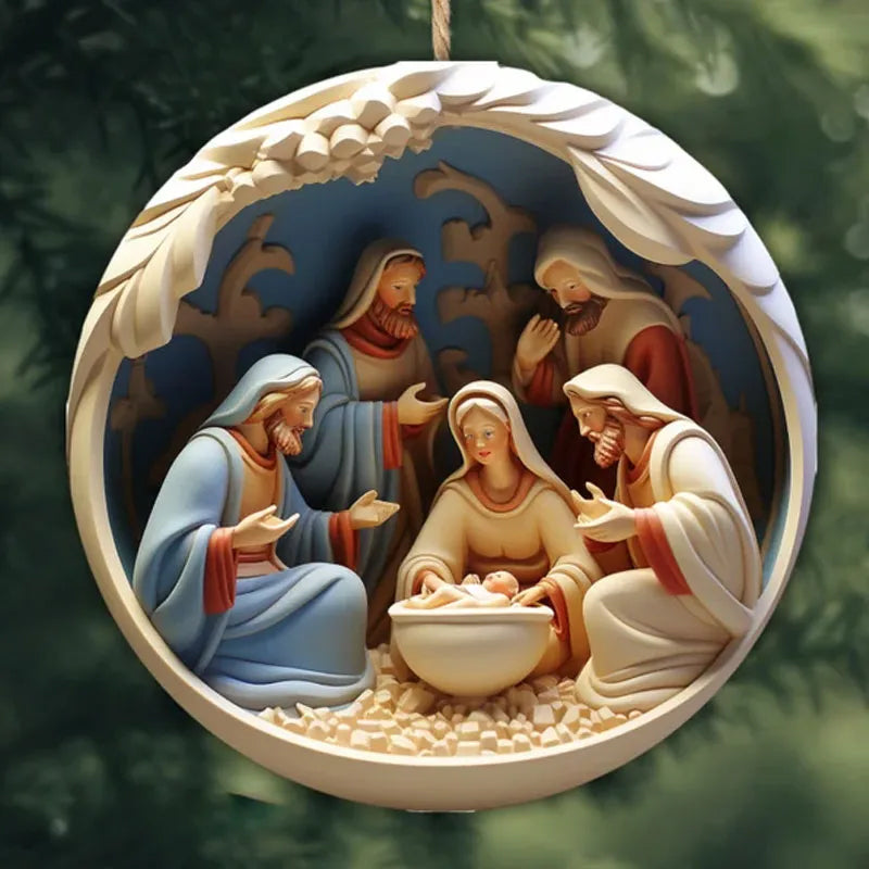 Ornement de Noël Nativité