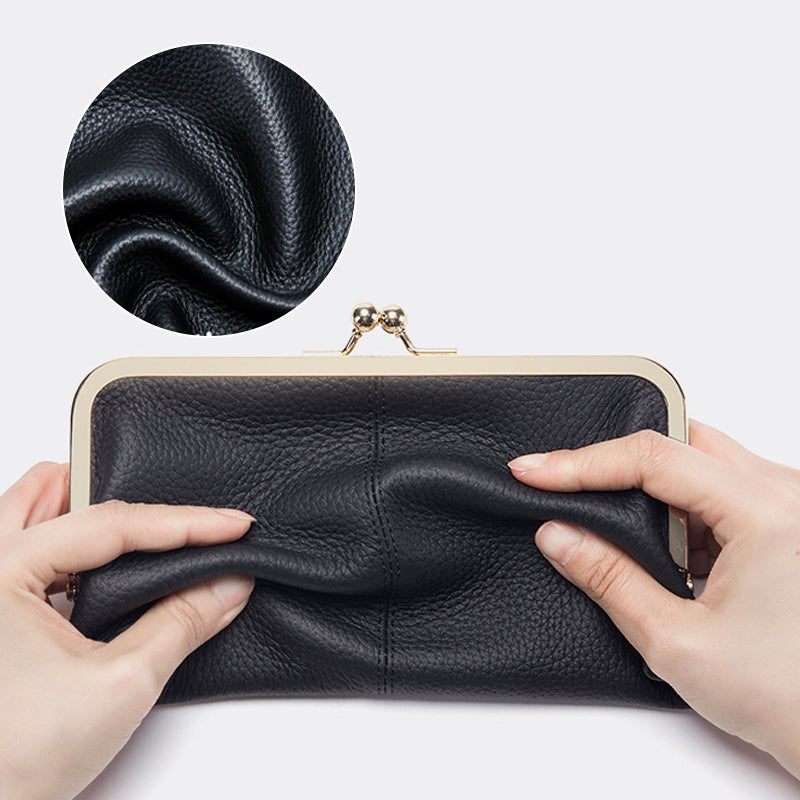 Portefeuille en cuir PU avec grande capacité