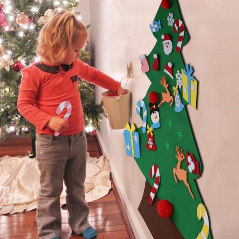 Arbre de Noël en Feutre Bricolage (Meilleur Cadeau pour Les Enfants)