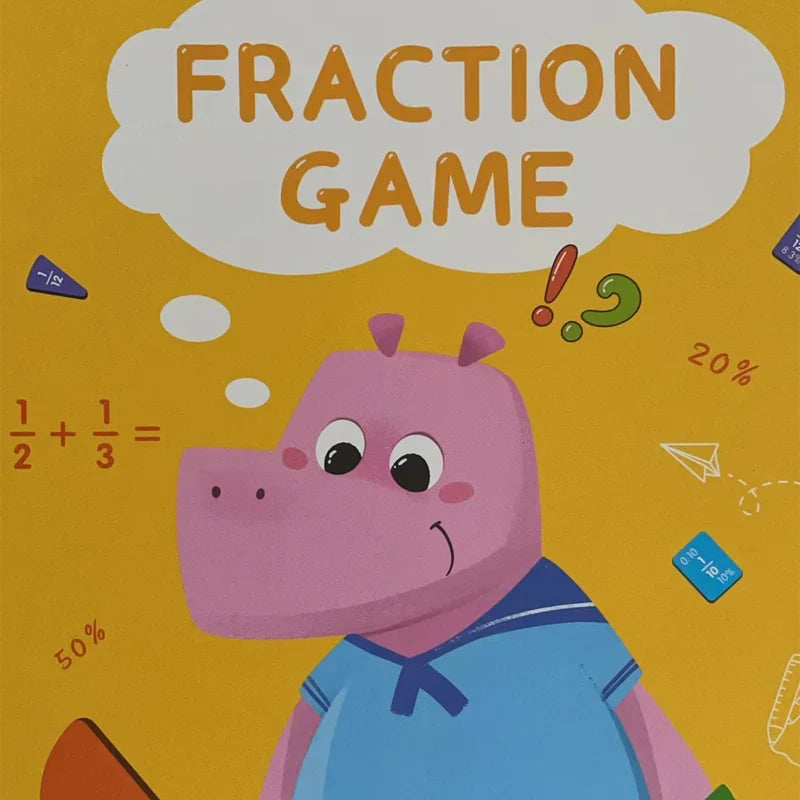 Puzzle de fractions de livre magnétique pour enfants