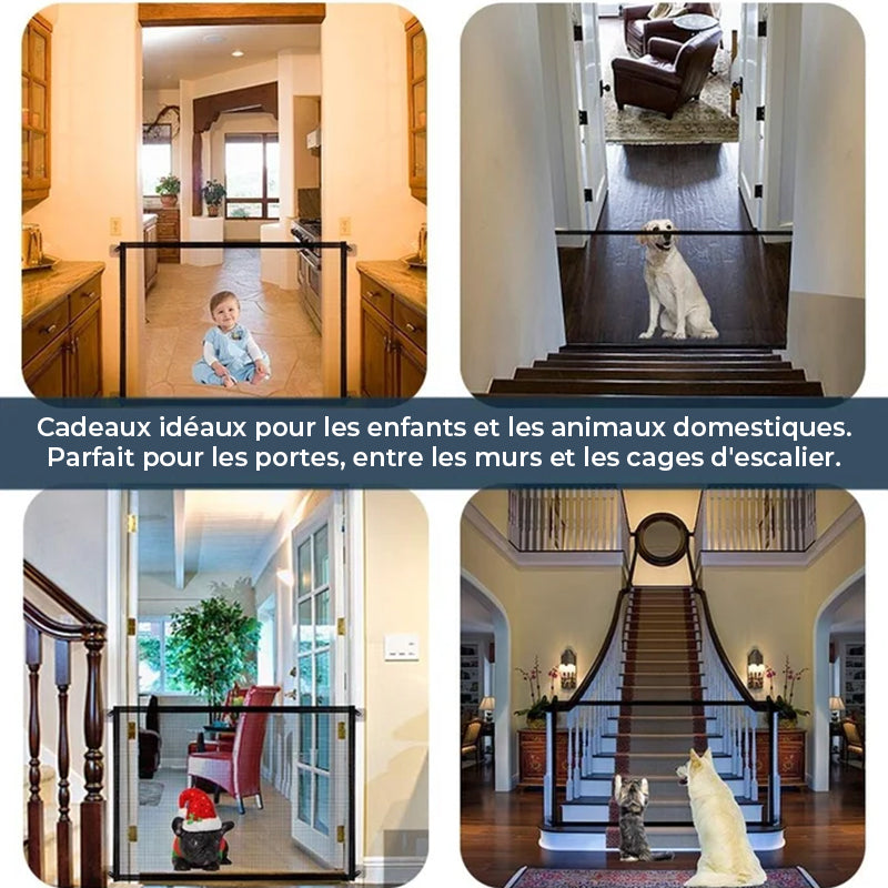 Barrière de Porte Pliable pour Animaux