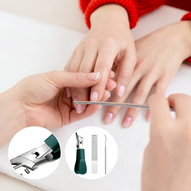 Trois jeux de pinces à ongles biseautées à bec d'aigle