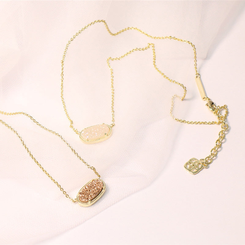 Collier en agate de tempérament