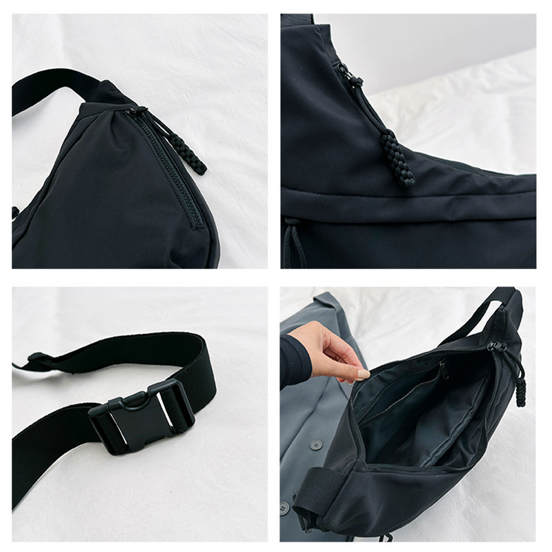 Sacs à dos en nylon de couleur unie pour femmes