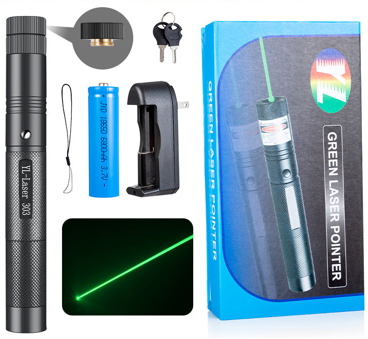 Lampe de poche/pointeur laser rechargeable longue portée