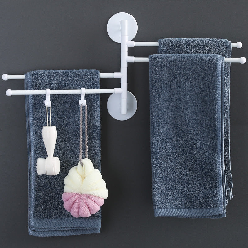 Porte-serviettes rotatif sans poinçonnage