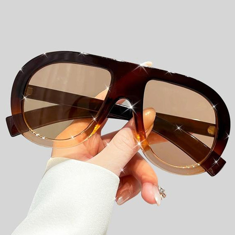 Lunettes de soleil ovales teintées Ombre pour femmes