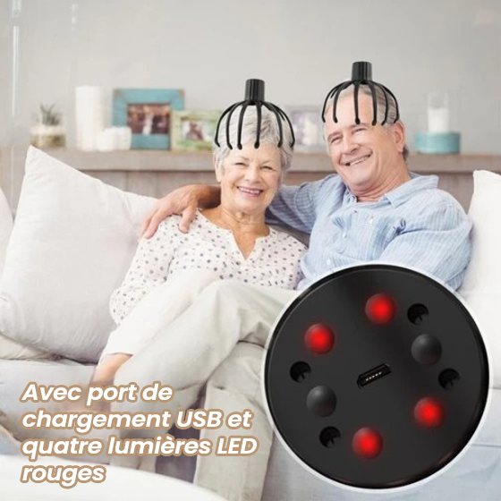 Masseur de tête en forme de pieuvre