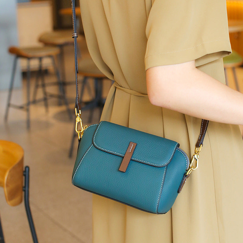 Sac à bandoulière en cuir souple de luxe léger
