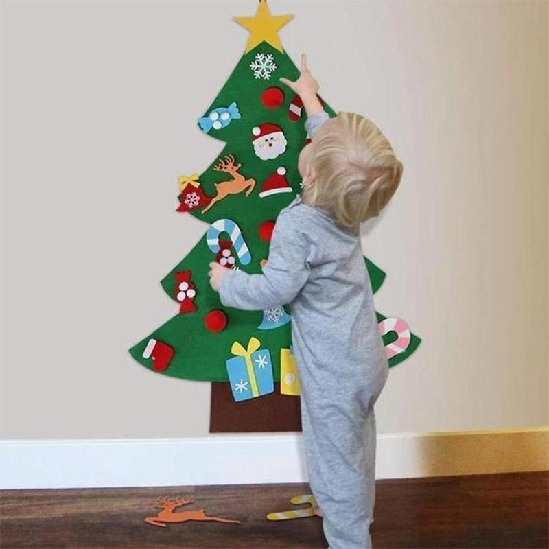 Arbre de Noël en Feutre Bricolage (Meilleur Cadeau pour Les Enfants)