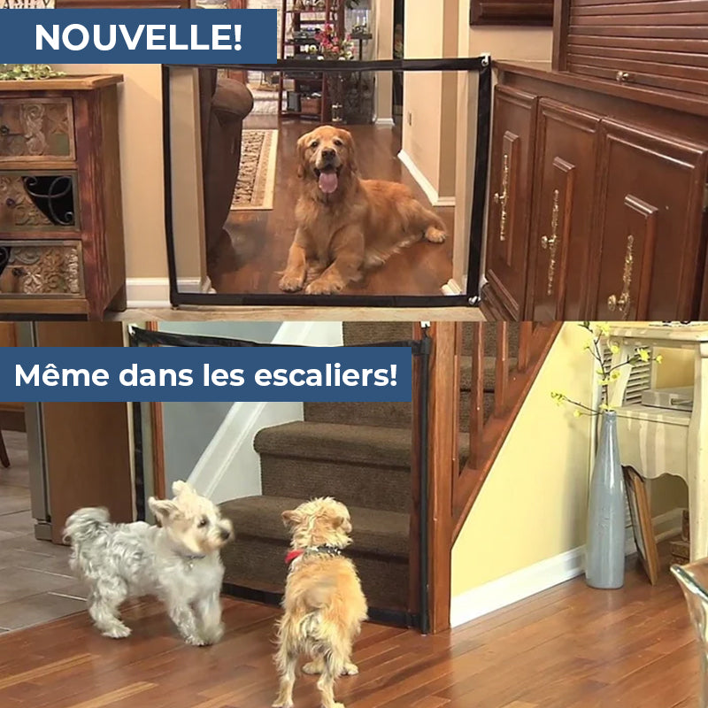 Barrière de Porte Pliable pour Animaux