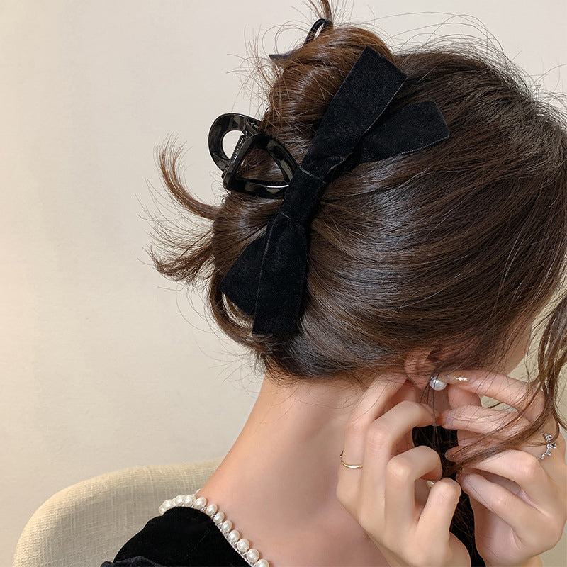 Clip à cheveux élégant en forme de nœud pour femmes
