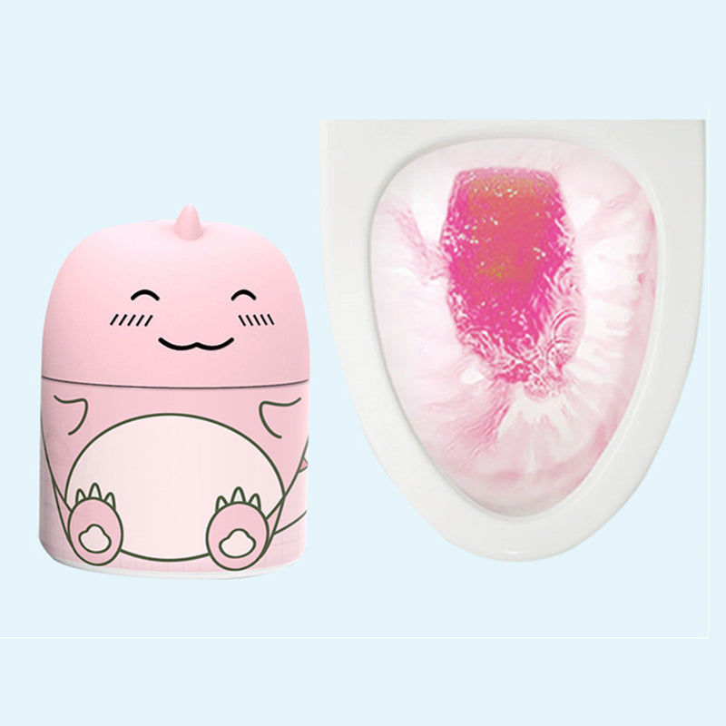 Bouteille de nettoyant pour toilettes dinosaure mignon