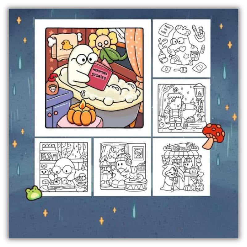Livre de coloriage Spooky Cutie Broché