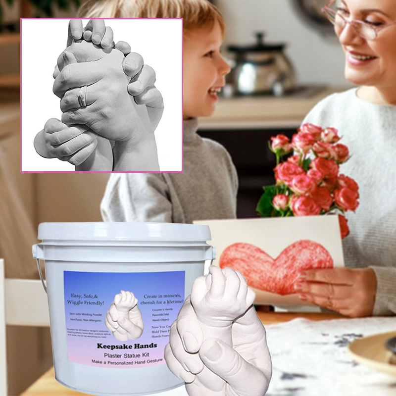 Kit de moulage à la main pour la famille et les proches – Préservez ensemble de précieux souvenirs
