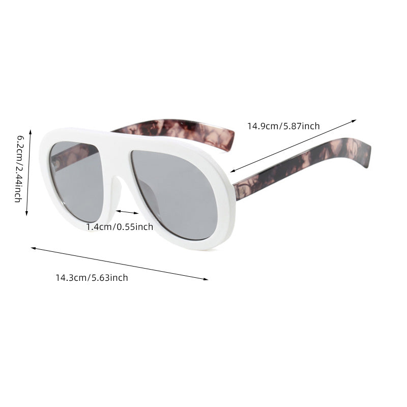 Lunettes de soleil ovales teintées Ombre pour femmes