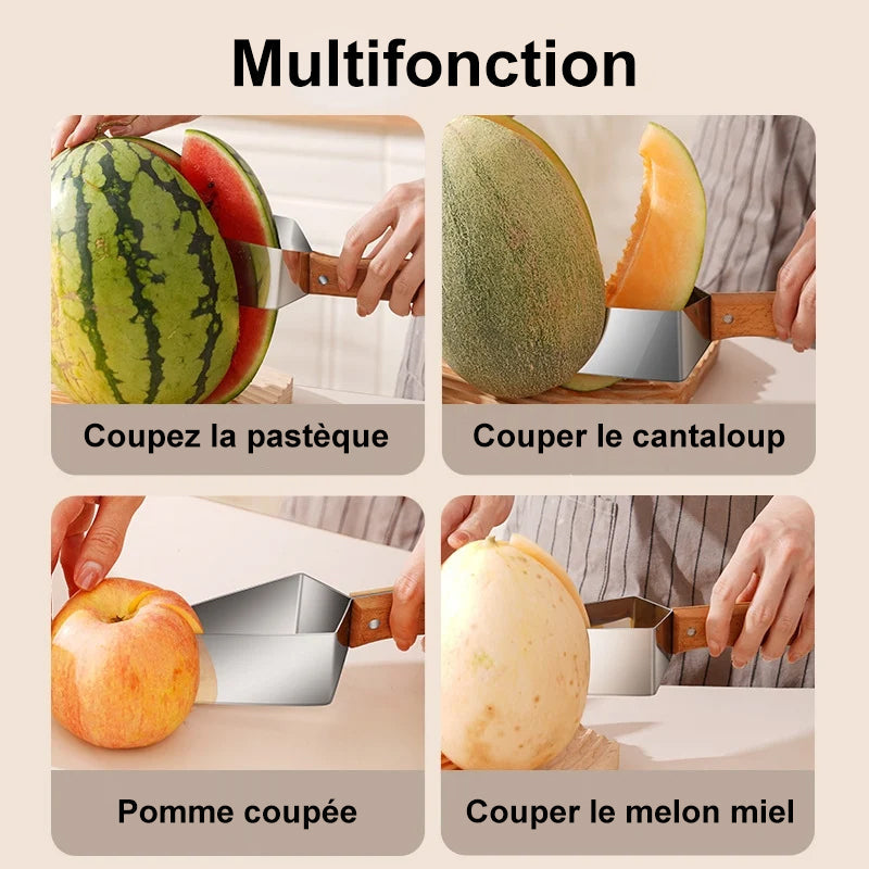 Coupe-pastèque en acier inoxydable