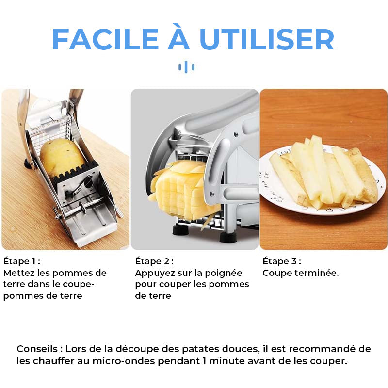 Coupe-frites en Acier Inoxydable
