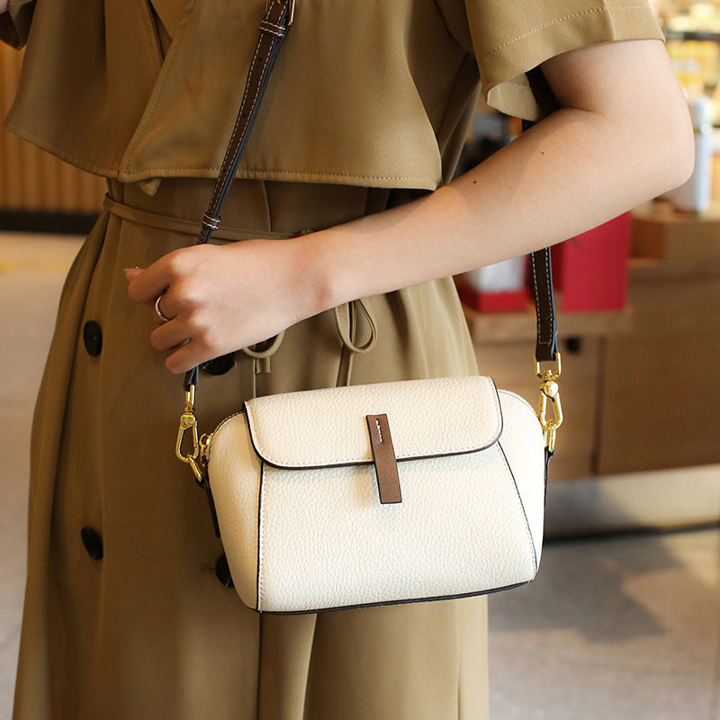 Sac à bandoulière en cuir souple de luxe léger