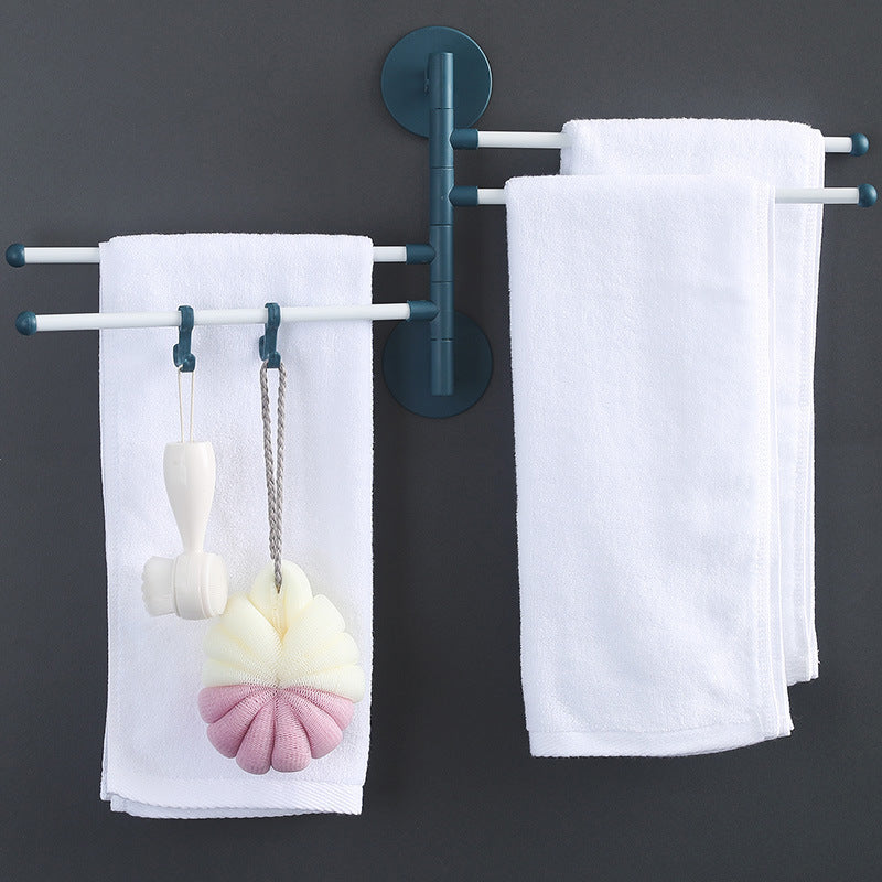 Porte-serviettes rotatif sans poinçonnage