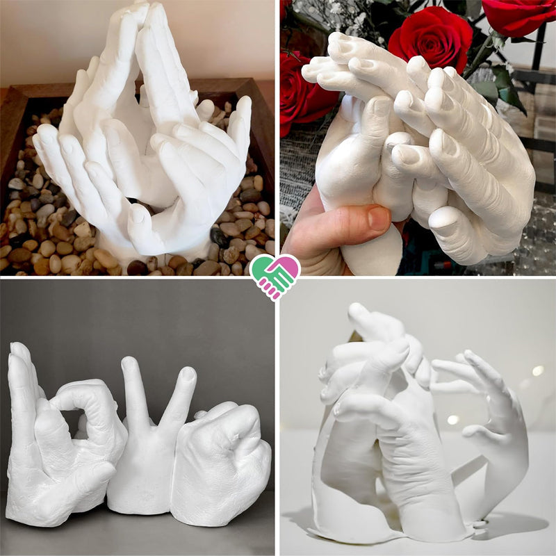 Kit de moulage à la main pour la famille et les proches – Préservez ensemble de précieux souvenirs