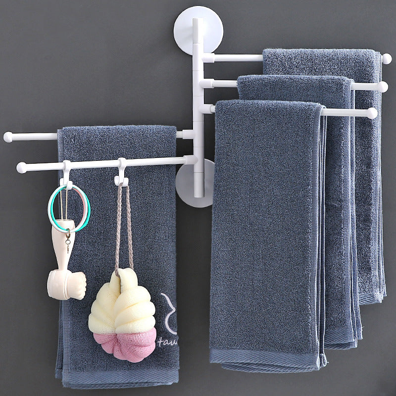 Porte-serviettes rotatif sans poinçonnage