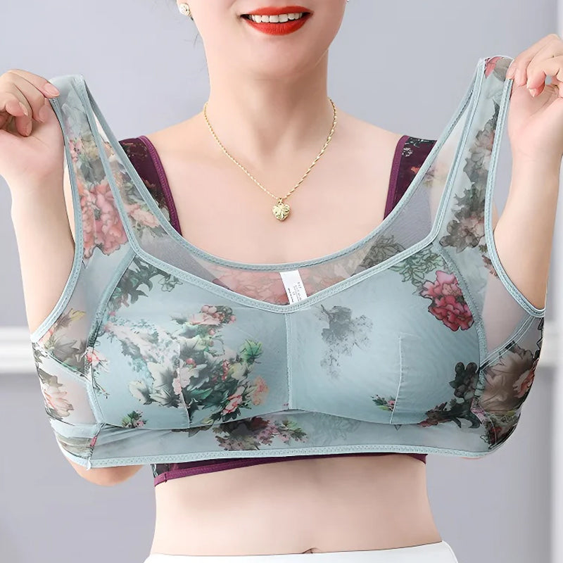 Soutien-gorge confortable en dentelle sans boutons