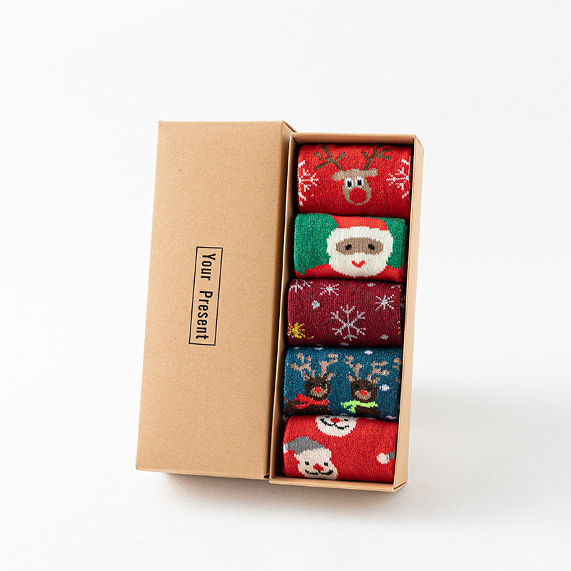 🎁5 paires de chaussettes de Noël