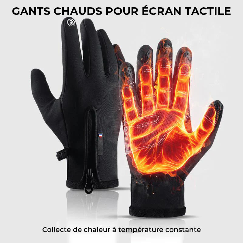 Gants d'hiver coupe-vent pour écran tactile
