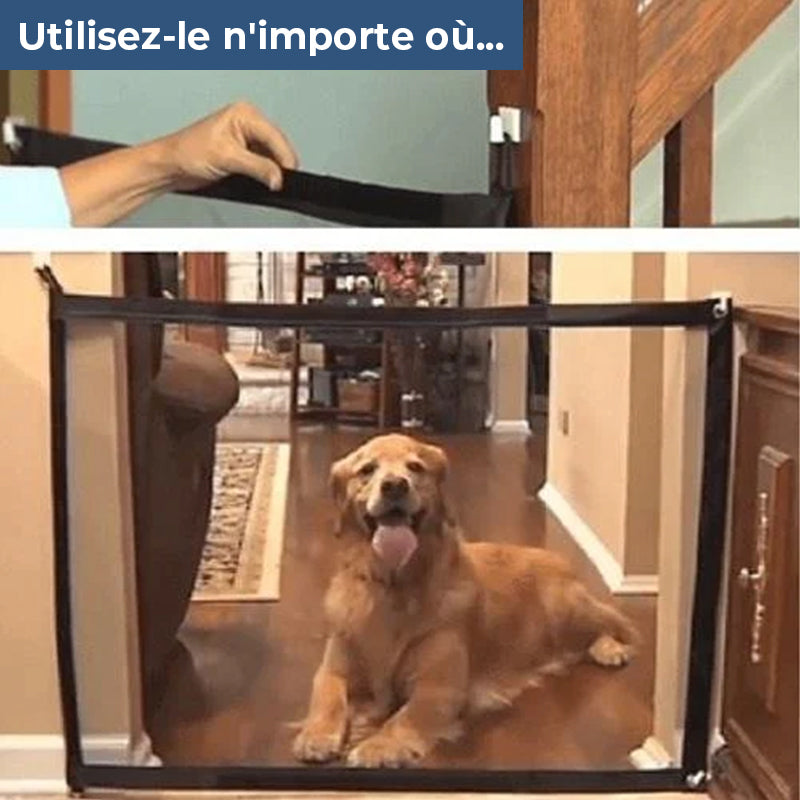 Barrière de Porte Pliable pour Animaux