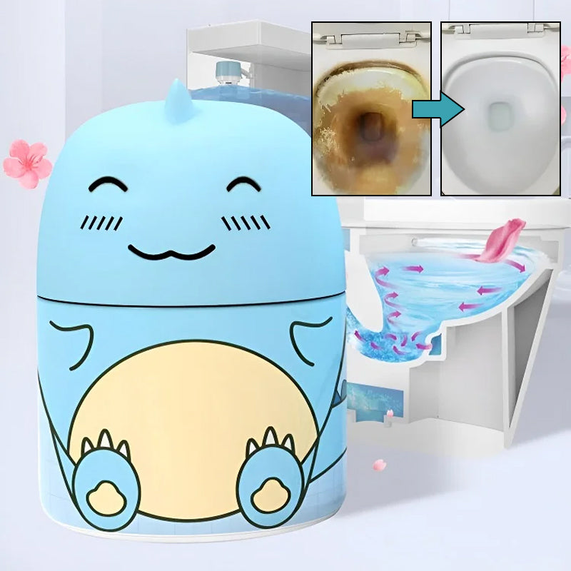 Bouteille de nettoyant pour toilettes dinosaure mignon