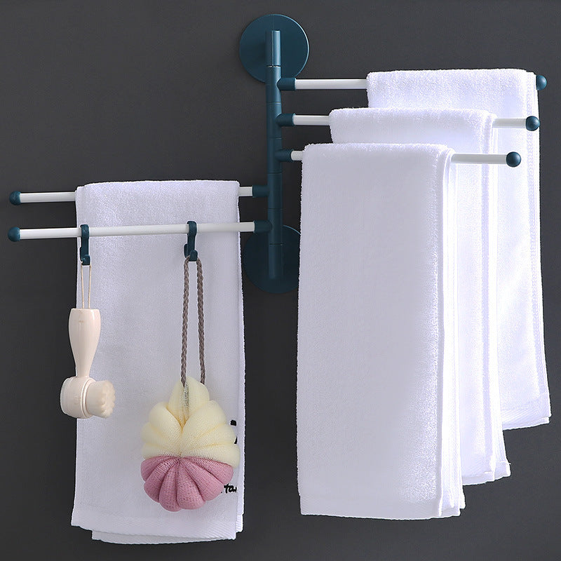 Porte-serviettes rotatif sans poinçonnage
