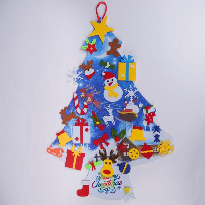 Arbre de Noël en Feutre Bricolage (Meilleur Cadeau pour Les Enfants)
