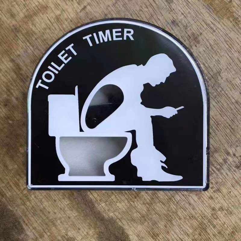 Minuterie de sablier en forme de toilette