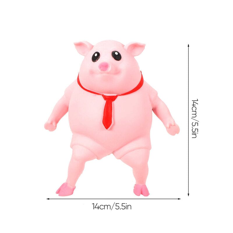 Jouet cochon rose à décompression créative