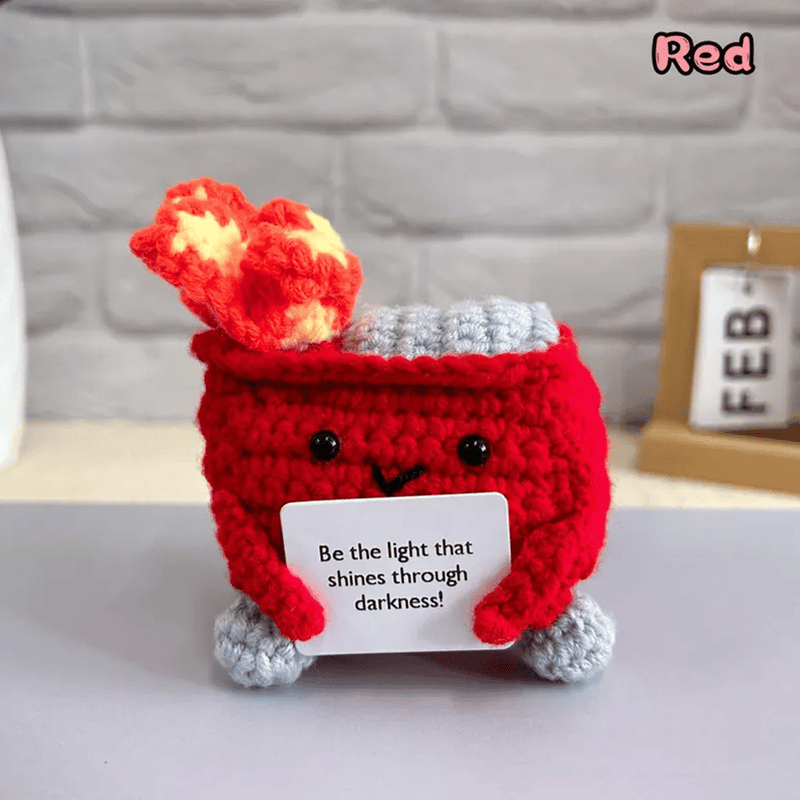 Crochet benne à ordures en feu
