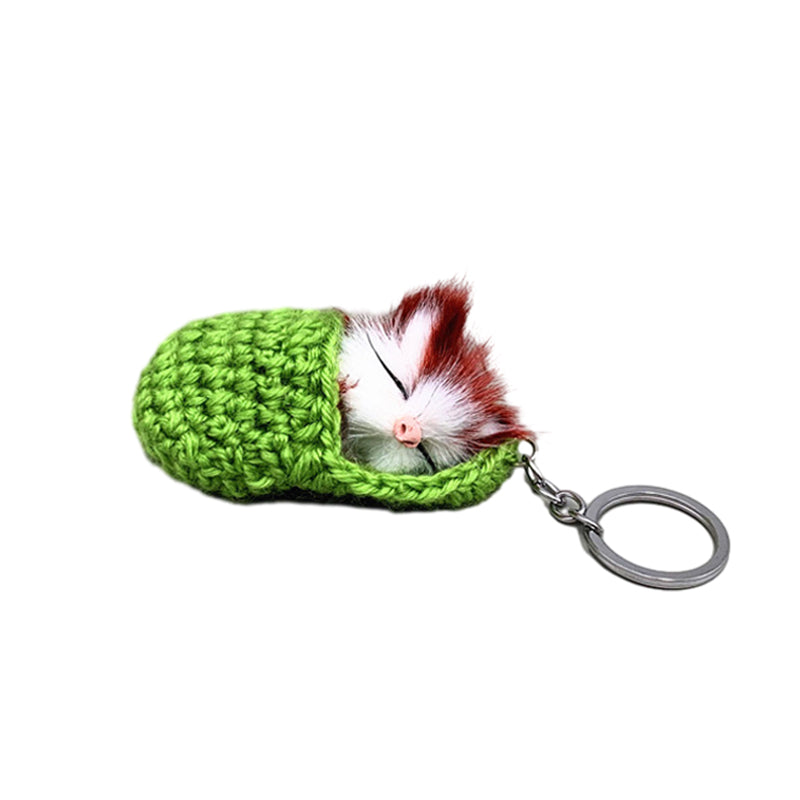 Porte-clés mignon chaton endormi