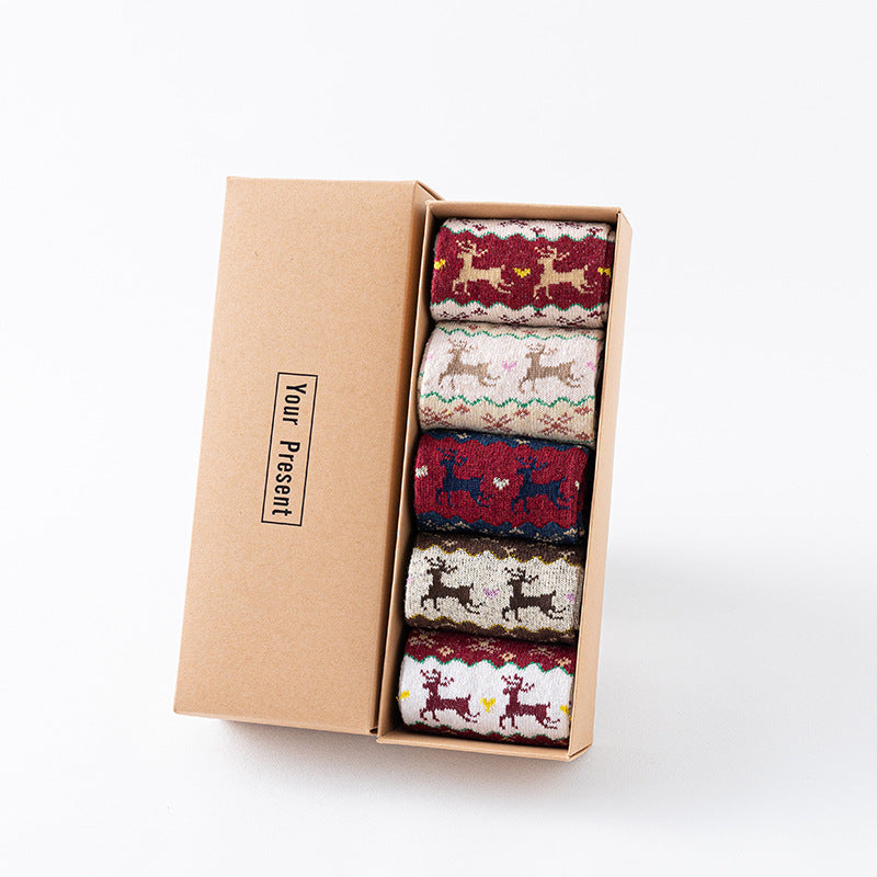 🎁5 paires de chaussettes de Noël