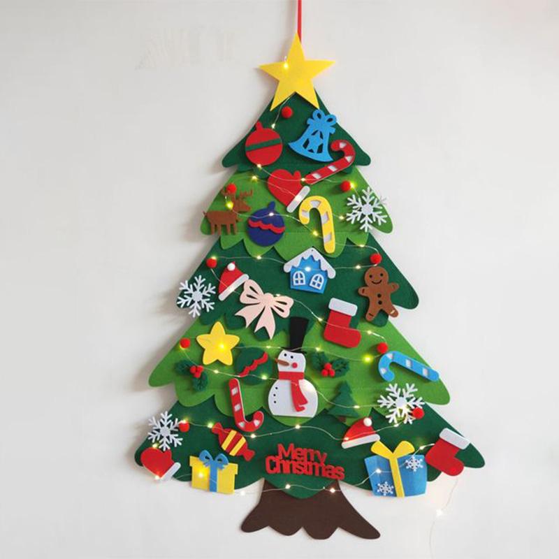 Arbre de Noël en Feutre Bricolage (Meilleur Cadeau pour Les Enfants)